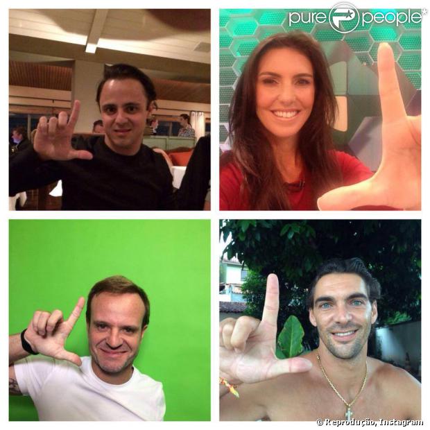 Luciano Huck postou foto fazendo um 'L' com a mão para apoiar a campanha #euapoioalais. A campanha foi criada nas redes sociais para arrecadar fundos para o tratamento da atleta, que se acidentou ao no dia 27 de janeiro em Park City, em Utah, nos Estados Unidos