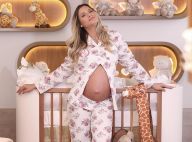 Andressa Suita, grávida de oito meses, posa no quarto do filho: 'Meu novo mundo'