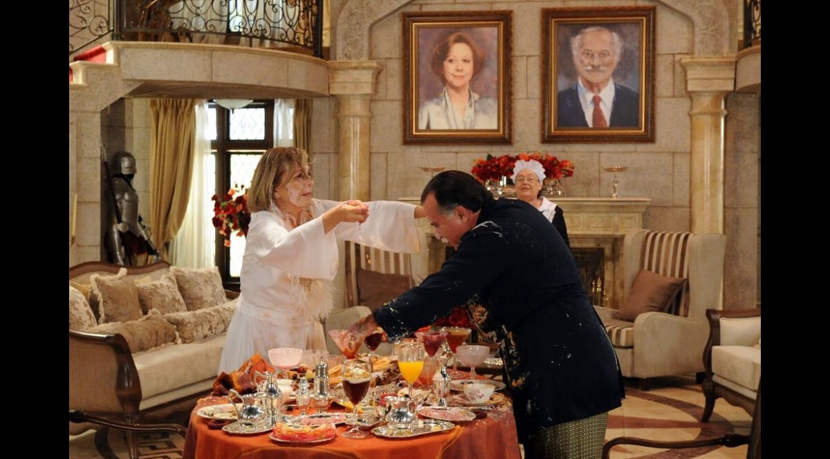 Foto Charl Irene Ravache E Ot Vio Tony Ramos Jogam Comida Um No