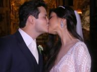 Paula Aires usa vestido modelo sereia em casamento com sertanejo Matheus. Fotos!