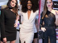 Manga única e assimetria: os looks das famosas em evento de beleza no Rio.Fotos!
