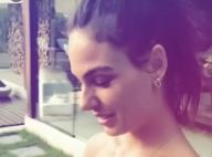 Isis Valverde exibe barriga de gravidez em bastidor de ensaio: 'Incrível'. Vídeo