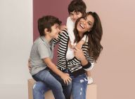Diversão em família! Juliana Paes posa com filhos em campanha do Dia das Mães