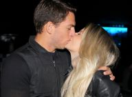 Vale-night! Karina Bacchi e o noivo, Amaury Nunes, trocam beijos em show em SP