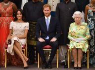 Meghan Markle usa look rosé Prada em evento com Harry e rainha Elizabeth. Fotos!