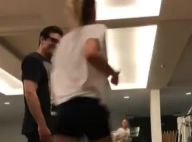 Momento pai e filha! Sasha Meneghel pula no colo de Luciano Szafir: 'Amo tanto'