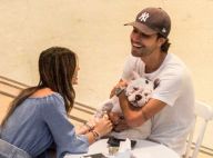 Recém-casados, Sthefany Brito e marido passeiam com cachorro em shopping. Fotos!