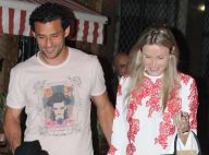 Fred janta com a namorada, Paula Armani, em restaurante no Leblon, no Rio