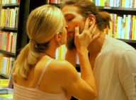 Letícia Spiller troca beijo com o namorado, Pablo Vares, ao lançar livro. Fotos!