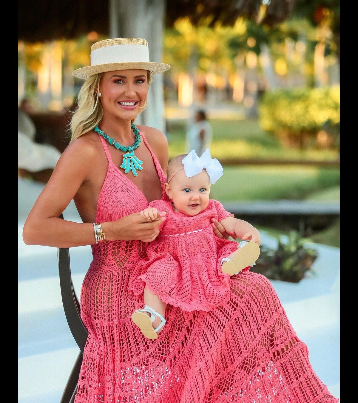 Foto Ana Paula Siebert Combinou Vestido De Croch A Filha Vicky