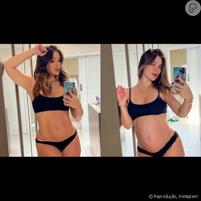 Virgínia Fonseca postou foto de lingerie e exibiu a barriga sequinha