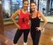 Ivete Sangalo e Glenda Kozlowski posam juntas na academia Villa Forma