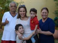 Wanessa Camargo visita avós com filhos e o marido em meio a rumores de crise