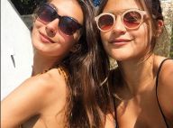 Giulia Costa posa de biquíni ao lado de Marina Moschen: 'Matando a saudade'