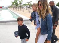 Gisele Bündchen leva os filhos, Benjamin e Vivian Lake, a museu no Rio. Fotos!