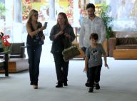 Thiago Rodrigues nega separação e vai a shopping com Cris Dias e filho. Fotos!