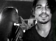 Vídeo: Douglas Sampaio enche Mariana Braguês de beijos em bar e reforça romance