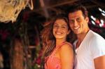 Em 'Flor do Caribe', Grazi Massafera e Henri Castelli vivem casal apaixonado