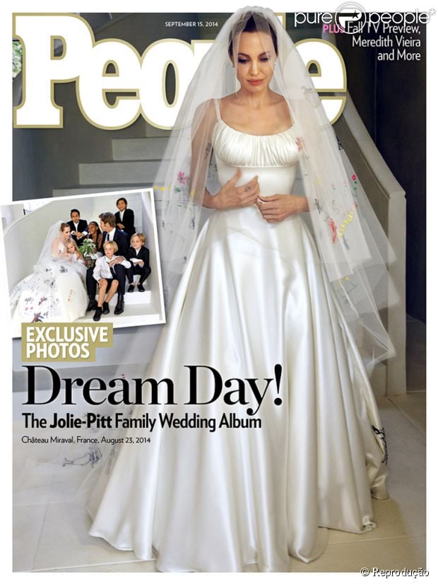 As primeiras fotos do casamento de Angelina Jolie e Brad Pitt são divulgadas em 1º de setembro de 2014