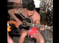 Folga em família! Andressa Suita filma Gusttavo Lima tocando para filhos. Vídeo!