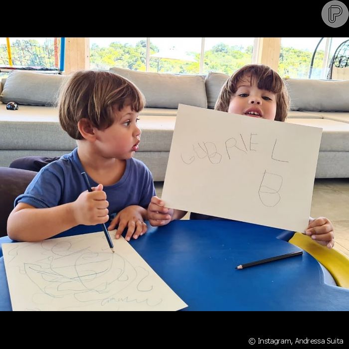 Filhos De Andressa Suita E Gusttavo Lima Gabriel De 4 Anos E Samuel