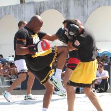 Andreson treina na Lapa, antes da última luta que disputou no Brasil, em outubro de 2012