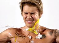 Justin Bieber sofre ataque de ovos em comercial de programa de humor
