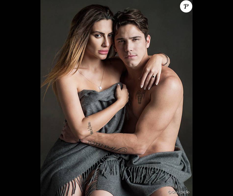 Cleo Pires e Romulo Neto posaram juntos pela primeira vez para a edição especial de Dia dos Namorados da revista 'RG Vogue', em 2013