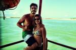 Thiago Rodrigues curte folga em Natal com Cristiane Dias e o filho, Gabriel