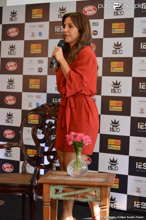 Ivete Sangalo reuniu a imprensa, nesta terça-feira, 3 de dezembro de 2013, para falar sobre a gravação do seu quinto DVD