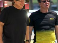 Boninho aparece bem mais magro ao ser fotografado na orla do Rio. Fotos!