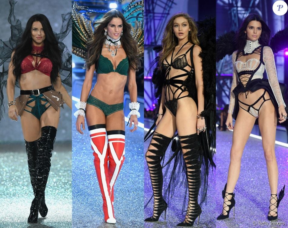 Adriana Lima, Izabel Goulart, Gigi Haddid e Kendall Jenner se destacam no Victoria's Secret Fashion Show nesta quarta-feira, dia 30 de novembro de 2016