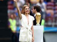Look branco e raiz à mostra: o estilo de Natalia Vodianova na abertura da Copa