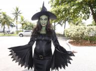 Grávida, Juliana Paes pinta o rosto de verde e se fantasia de bruxa para bloco