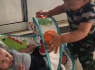 Andressa Suita mostra o filho Gabriel brincando com o irmão, Samuel. Vídeo!