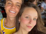 Nos EUA, Larissa Manoela sente falta do namorado: 'Um dia sem você parece 1 ano'