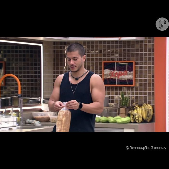 Alimentação de Arthur Aguiar no BBB 22 tem virado meme nas redes