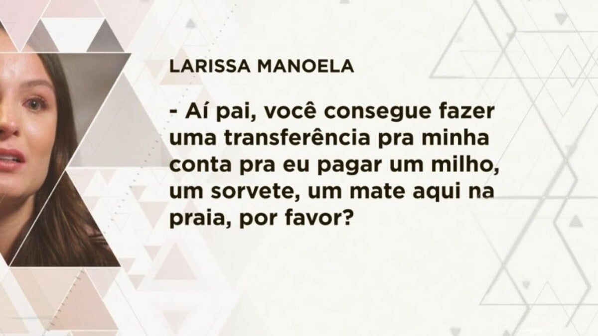 Foto Udio De Larissa Manoela Pedindo Dinheiro Ao Pai Para Comprar