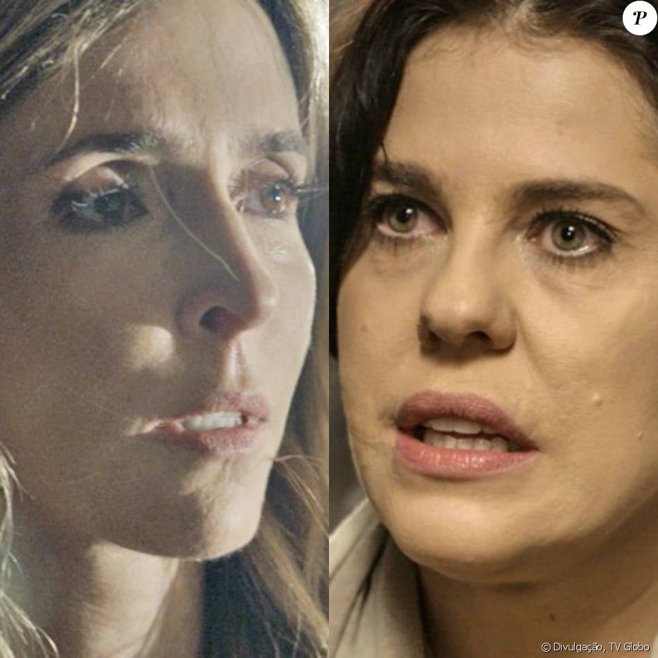 Nelita (Bárbara Paz) vê Kiki (Deborah Evelyn), em 11 de janeiro de 2016,m na novela 'A Regra do Jogo'