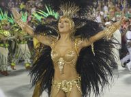 Claudia Leitte usa fantasia de R$ 100 mil banhada a ouro em desfile da Mocidade