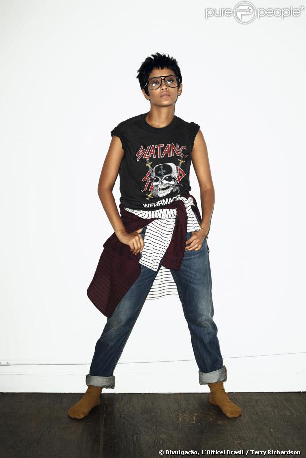 Taís Araújo posou vestida de homem para o conceituado fotógrafo Terry Richardson, em Nova York