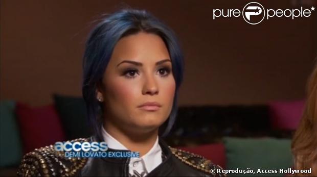 Demi Lovato falou sobre os seus problemas com drogas e distúrbios alimentares no programa Access Hollywood. No programa, a cantora afirmou que não conseguia passar mais de uma hora sem usar drogas