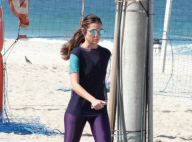 Patricia Poeta, após anunciar separação de Amauri Soares, corre na praia. Fotos!