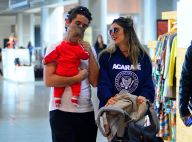 Rafa Brites, Felipe Andreoli e filho usam looks confortáveis para viajar. Fotos!