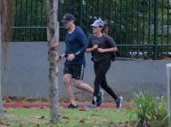 William Bonner mostra disposição ao se exercitar com filha Beatriz no RJ. Fotos!