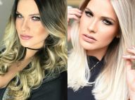 Andressa Suita corta e clareia cabelo 2 meses após dar à luz: 'Loira de novo'