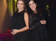 Patrícia Abravanel e a irmã Renata exibem gravidez em evento: 'Meninas chegando'