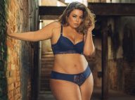 Modelo plus size Fluvia Lacerda posa sensual em campanha de lingerie. Veja fotos