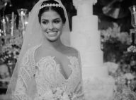 Ex-BBB Munik usou vestido emprestado em casamento: 'Desenhou do jeito que quis'