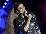 Juliana Paes usa macacão brilhoso para apresentar festival de música no Rio